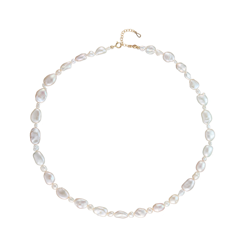Limited | Japanese Keshi Pearl 6 Strand Necklace | One of a kind