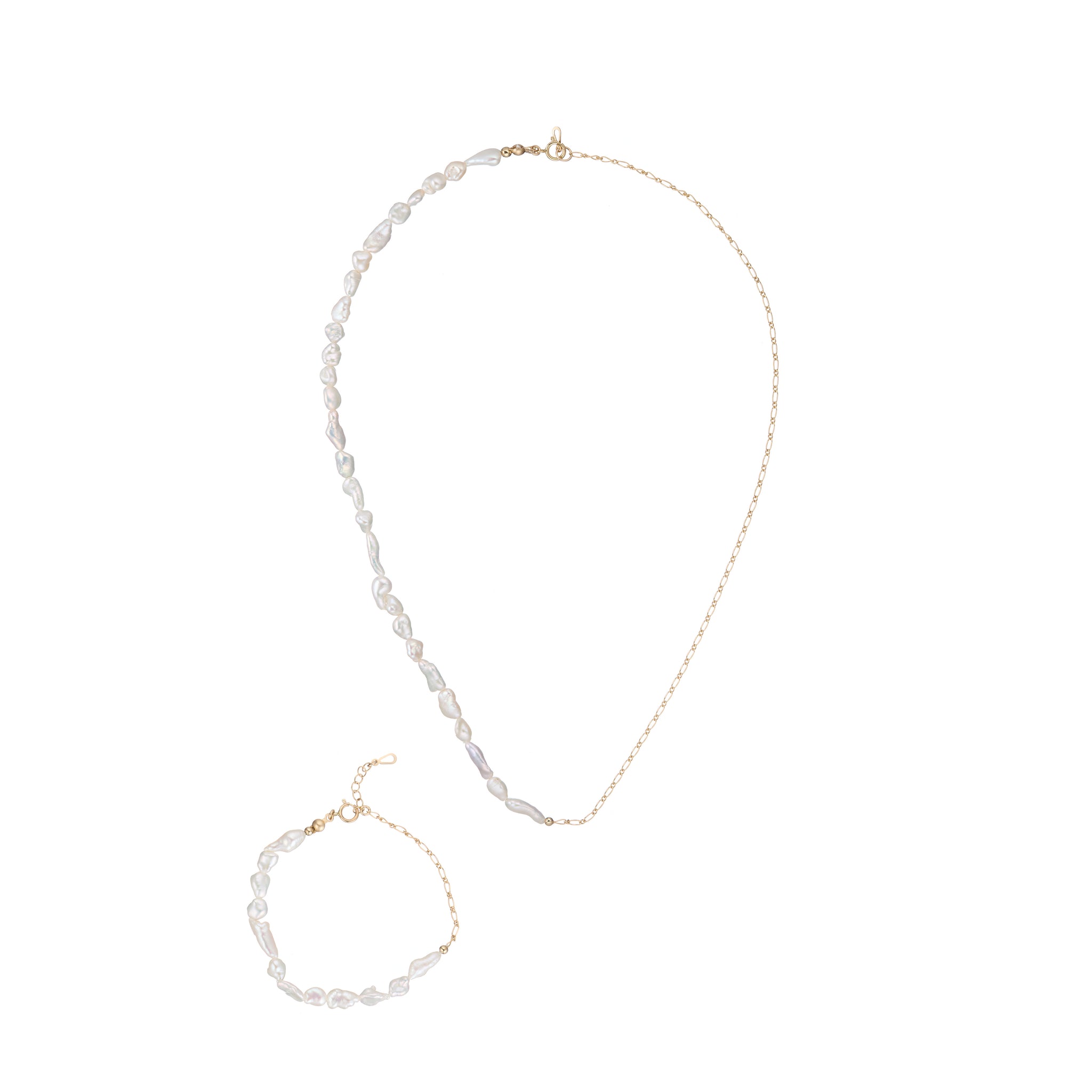 Limited | Japanese Keshi Pearl 6 Strand Necklace | One of a kind